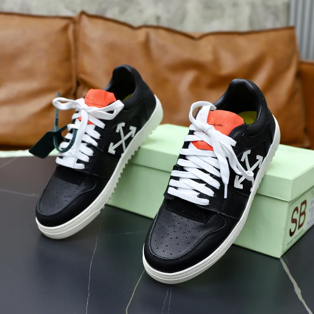 Men's shoes: 462💰💶【off-white】👫 Original one-to-one replica, high-end quality🥳The latest model has not been listed on the official website yet, the top version. Fabric: Imported original leather splicing Lining: Imported breathable mesh Outsole: Original rubber soft, light and wear-resistant Outsole Male 38-44 (customized for 45 and 46)